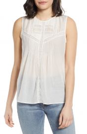 Hinge Lace Inset Sleeveless Top   Nordstrom at Nordstrom